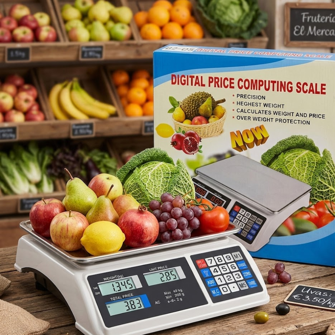 bascula para tienda digital con calculador de precios