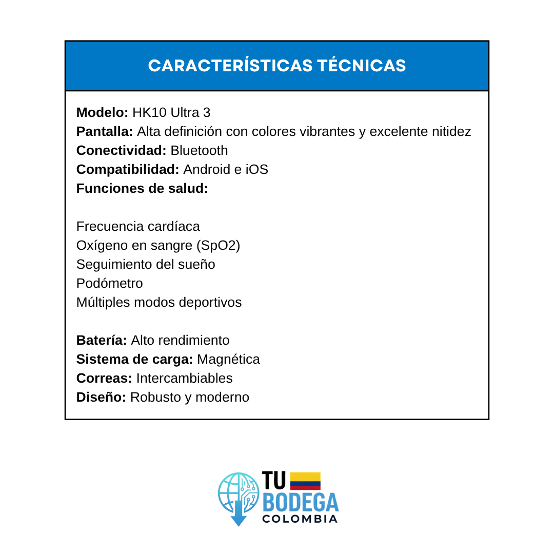 Reloj inteligente HK10 ULTRA