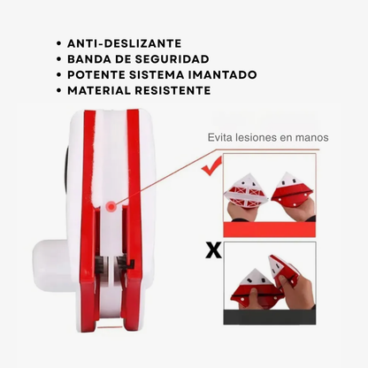 Limpiador de vidrios imantado