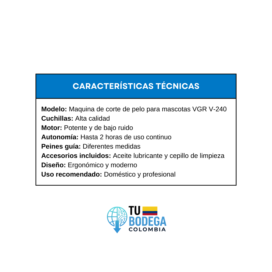 Maquina canina VGR-V240