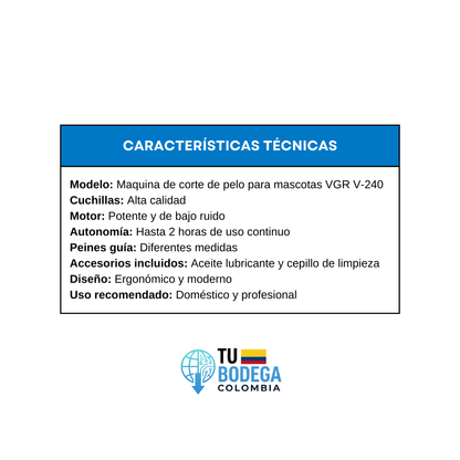 Maquina canina VGR-V240